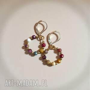 kolczyki mokait wianki delikatne