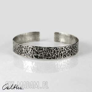 caltha lawa - srebrna bransoleta 2208 03 iii, srebro 925, minimalistyczna