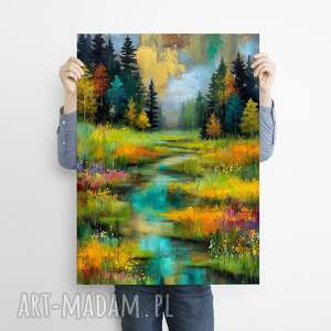 Prezent Dary natury - grafika na plakacie na A3, plakat, łąka