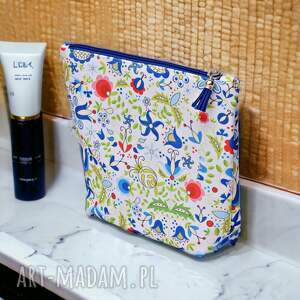 kosmetyczka damska, saszetka do torebki kaszubska, folkowa ludowa