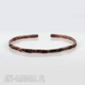 nieregularna - miedziana bransoletka 1900 26 outlet regulowana bransoleta