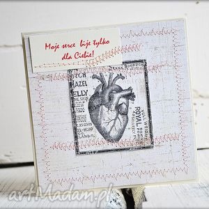 handmade scrapbooking kartki kartka walentynkowa - moje serce