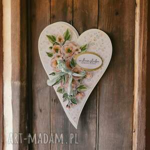 kartki kartka ślubna w kształcie serca