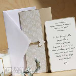 scrapbooking kartki kopertówka ślubna z życzeniami, kartka serduszko