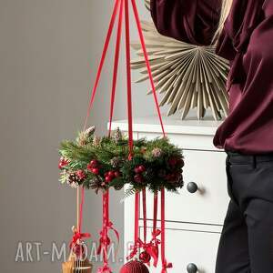 świąteczny wieniec, wianek, święta, świąteczne dekoracje