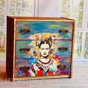 Ręcznie zdobiona komoda Frida Kahlo - unikatowy mebel