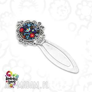 zakładka do książki kaszubski czarny, czytanie, kolorowe narodowe ludowe