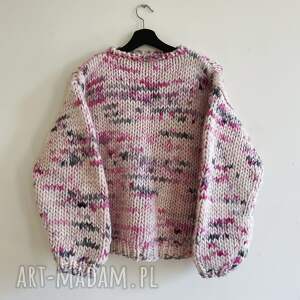 ręczne wykonanie swetry gruby wełniany sweter