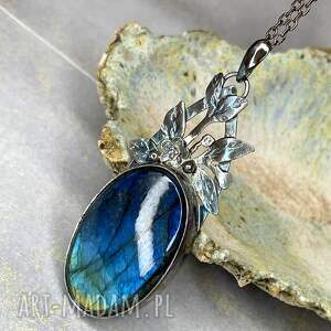 naszyjnik magia światła z labradorytem - Biżuteria wisiorki