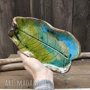 Prezent Ceramiczny liść (c892) ceramika