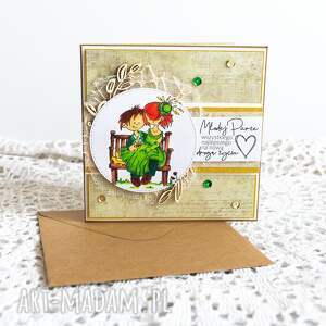 handmade scrapbooking kartki kartka ślubna - młodej parze (3 )