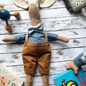 pan królik przytulanka z wyszytym imieniem - Maskotki