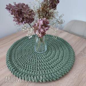 podkładka boho szydełkowa ze sznurka 50cm stolik