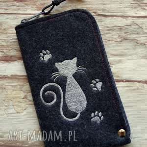 happyart filcowe etui na telefon - kotek, pokrowiec, smartfon, prezent