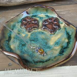 Prezent Ceramiczny talerzyk psie łapki (c858) ceramika