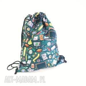 Worek szkoła zielony, workoplecak, szkolny, przedszkole