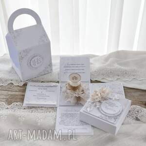 scrapbooking kartki prezent na pierwszą komunię świętą z niespodzianką prezenty