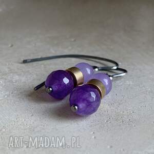 Kolczyki z kamieniami Irysy