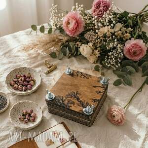 Personalizowana praska do suszenia kwiatów i ziół - zielnik 10x10 cm