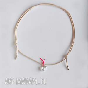 katarzyna kaminska miś wisiorek sznurek, srebro