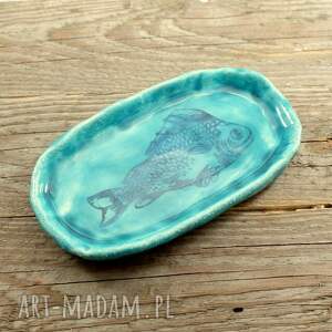 handmade ceramika mydelniczka ceramiczna z rybą