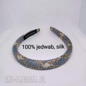 wąska jedwabna opaska puffy co dzień, dodatek