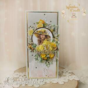 Kobieca kartka urodzinowa na 30 urodziny, prezent Lemon