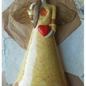 ręcznie robione ceramika anioł słowiański