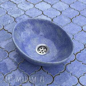 owalna rękodzieło, unikatowa, umywalka - gliny