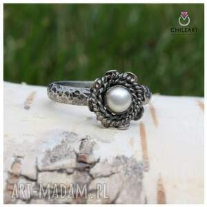 chileart perła i srebro - pierścionek 1498a r 9