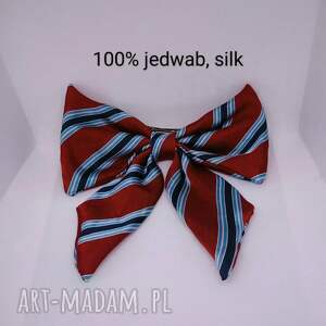 Prezent do włosów, duża jedwabna kokarda