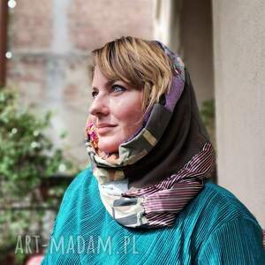 chustki i apaszki komin patchworkowy wiosenny rozmiar uniwersalny box x1