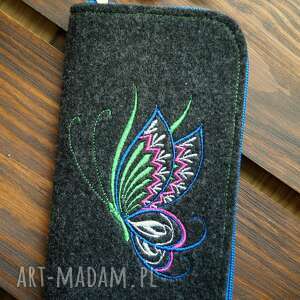 filcowe etui na telefon - motylek, smartfon, pokrowiec, futerał prezent, polski