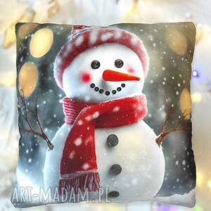 poduszka bałwanek, dekoracje świąteczne, ozdoby
