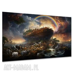 Obraz Arka Noego na płótnie 120x80 cm - kolorowa dekoracja