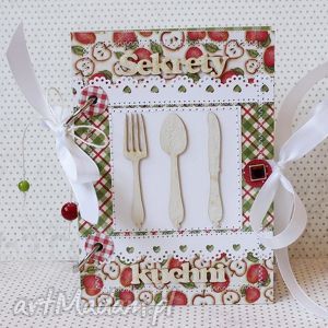 przepiśnik w jabłuszka kuchnia, jabłko prezent, notatnik