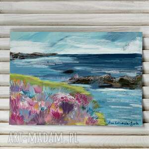 Prezent Wspomnienie wakacji Obraz w ramie pastele olejne