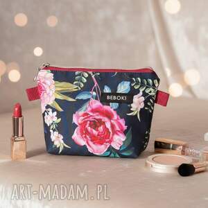 prezent pod choinkę BEBOKI Piwonie, handmade kosmetyczka