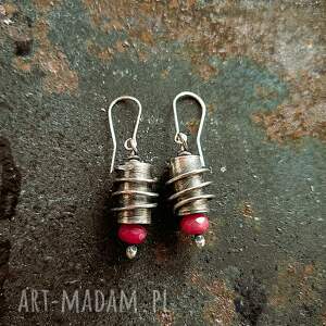 kolczyki srebrne z jadeitem