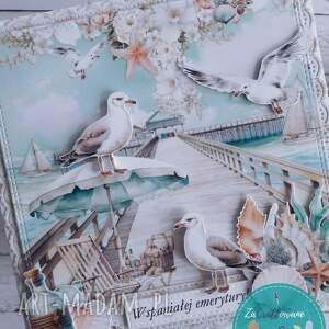 ZaCraftowane: kartka z okazji przejścia na emeryturę z motywem morza 5 kartka na emeryturę