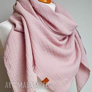 chusta muślinowa damska bawełniana, trójkątna na jesień wiosnę