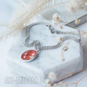 srebrna minimalistyczna bransoletka z kwiatuszkami biżuteria ze srebra