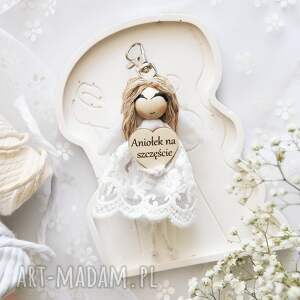 Prezent Breloczek z aniołkiem | Aniołek na szczęście - brelok