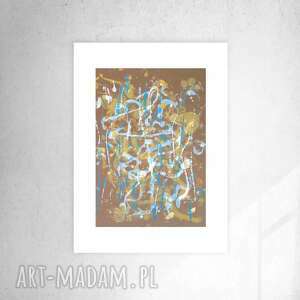 oryginalna grafika na ścianę, ładna abstrakcja do pokoju, nowoczesny rysunek