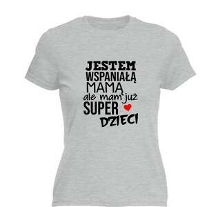 koszulka z nadrukiem dla mamy, prezent najlepsza mama, dzień matki