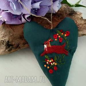 lhotse design zawieszka ozdobna z haftem ozdoba jesienna, oryginalny prezent