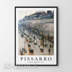 plakaty pissarro winter morning - plakat format 30x40 cm