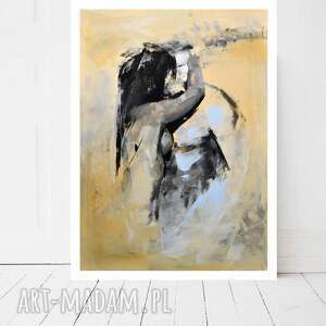 lovers - 60x86, kobieta duży obraz, mężczyzna obrazy do sypialni