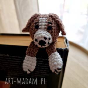 zakładka do książki handmade - piesek dog lowers, dzień nauczyciela