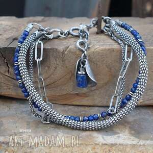 handmade lapis lazuli - bransoletka